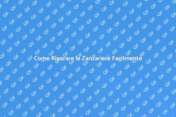 Guida alla Riparazione delle Zanzariere