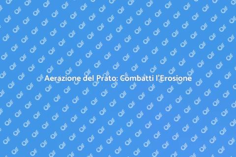 Aerare il Prato per Ridurre l'Erosione
