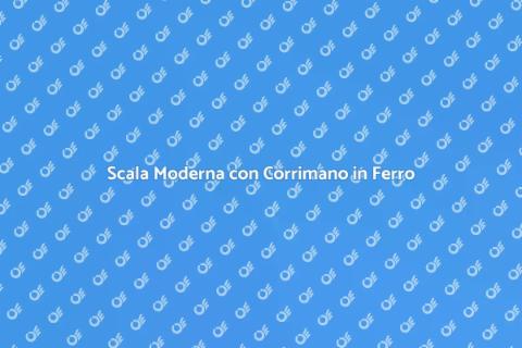 Corrimano in Ferro per Scala Moderna