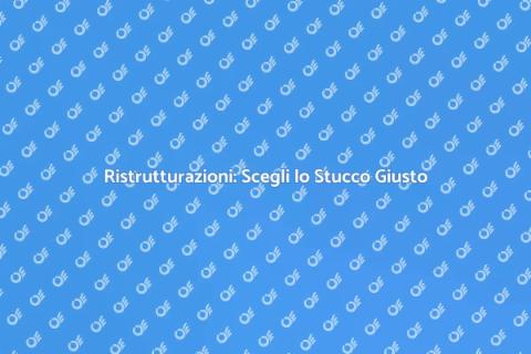 Stucco per Restaurazioni Domestiche