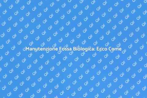 Pulizia Fossa Biologica: Guida Essenziale