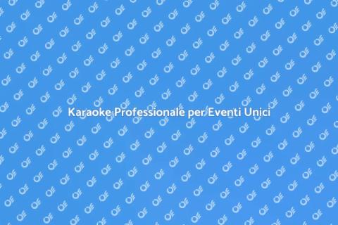 Noleggio Karaoke Professionale Facile