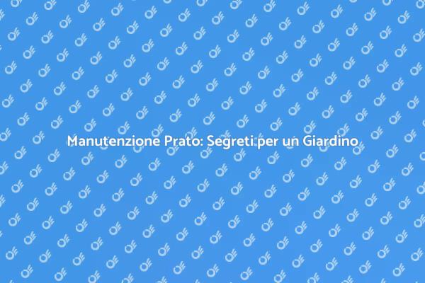 Prato Perfetto: Guida alla Manutenzione
