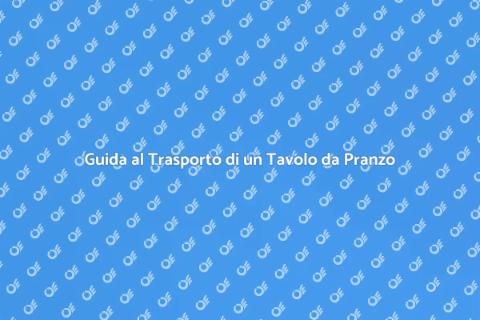 Trasportare Tavolo da Sala da Pranzo