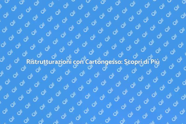 Professionisti del Cartongesso a Tua Disposizione