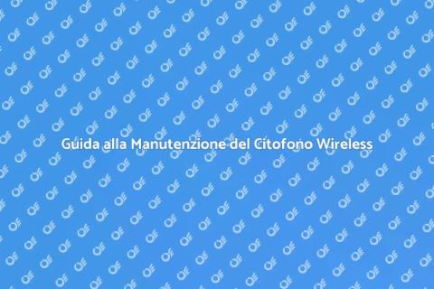 Manutenzione Citofono Wireless Essenziale