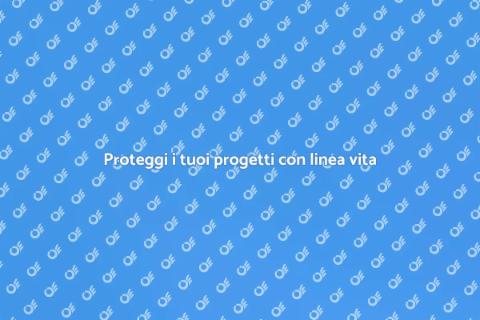 Sicurezza con linea vita fissa