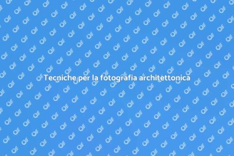 Ispirazione per la fotografia architettonica