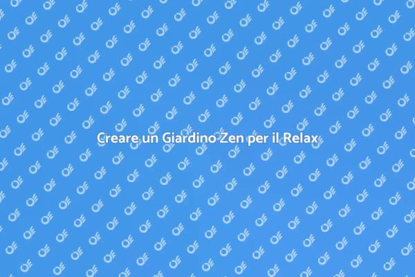 Il Giardino Zen: Un Rifugio di Serenità