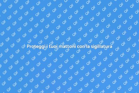 Sigillare i mattoni per la tua casa