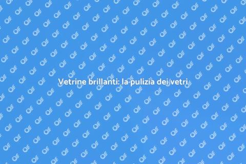 Pulizia vetri per spazi espositivi