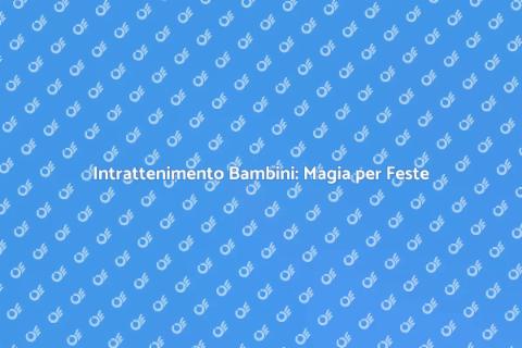 Animatore Professionista per Feste