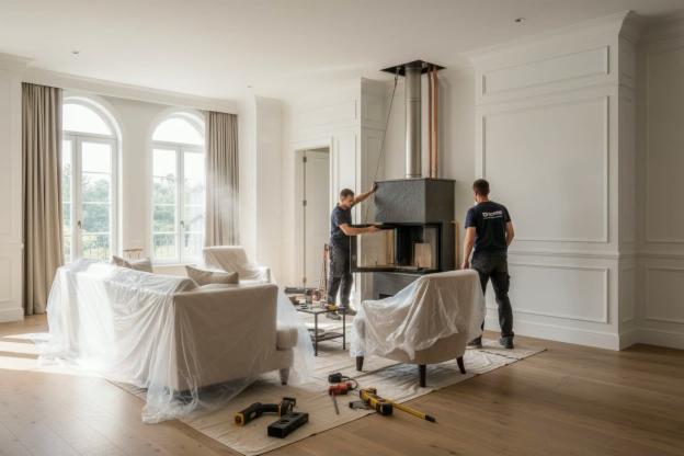 Installare un caminetto legna con focolare