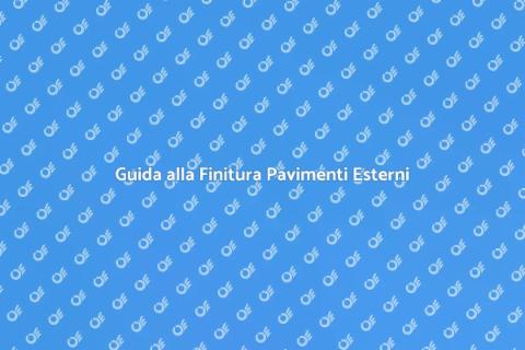 Finitura Superficiale Pavimenti Esterni