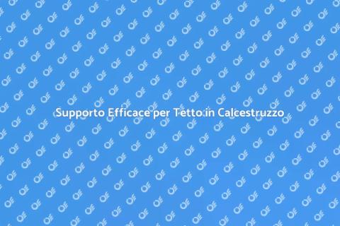 Sostenere Tetto in Calcestruzzo
