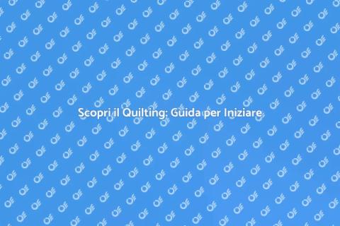 Impara il Quilting con un Libro