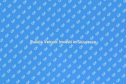 Pulizia Veicoli: Sicurezza e Comfort