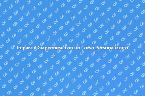 Corso di Giapponese Su Misura