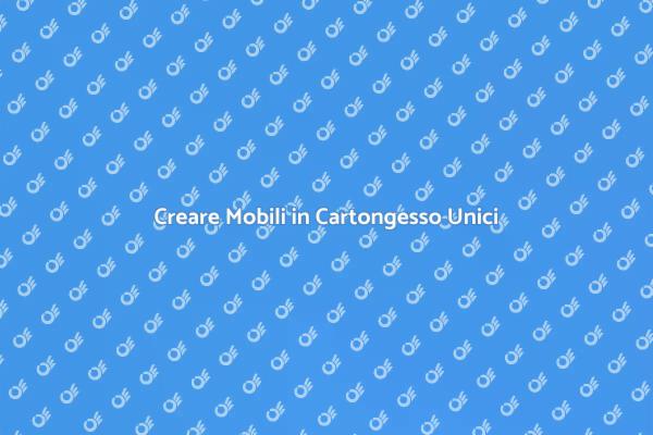 Mobili in Cartongesso: Design Unico e Funzionale