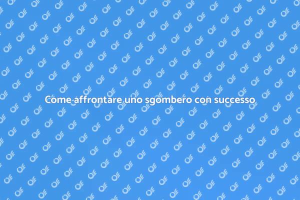 Sgombero: il tuo spazio, la tua vita