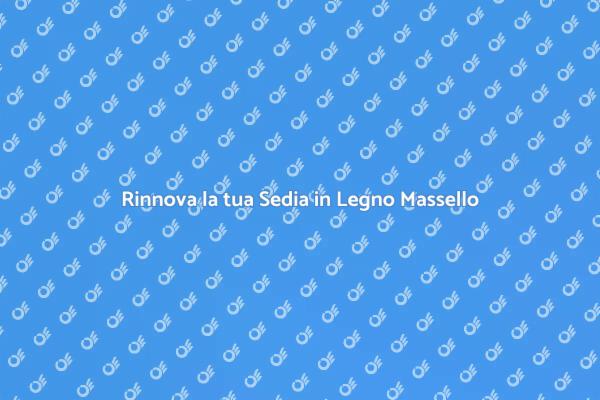 Ristrutturazione di Sedie in Legno