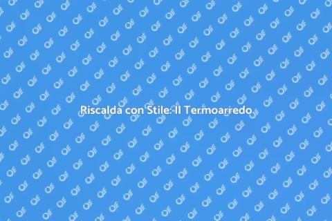 Termoarredo Design a Parete Moderno