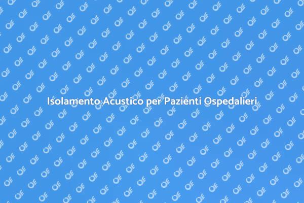 Riducci il Rumore negli Ospedali