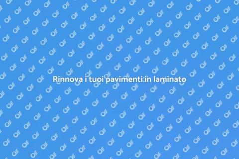 Ripristino pavimenti in laminato