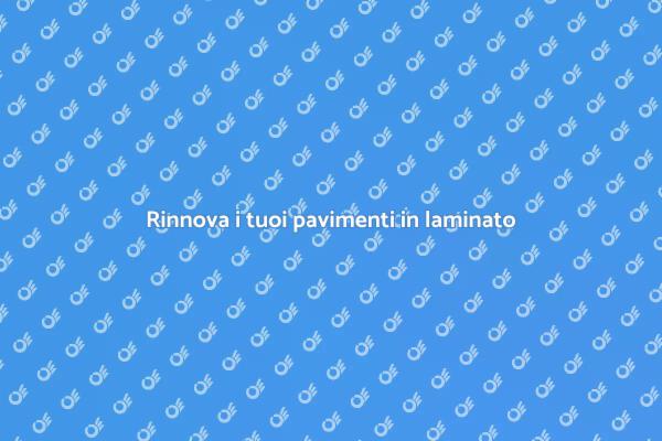 Ristrutturazione veloce con laminato