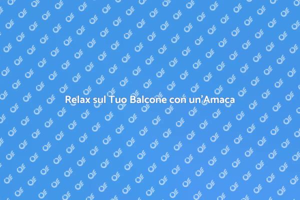 Rendi Unico il Tuo Balcone con un'Amaca