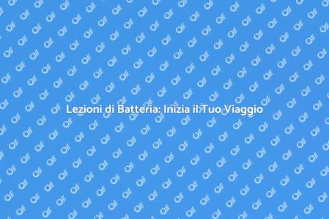 Insegnante di Batteria: Scopri il Ritmo