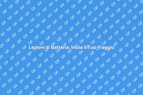 Insegnante di Batteria: Il Tuo Guida Musicale