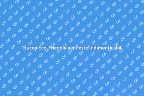 Face Painting Eco-Friendly per Feste