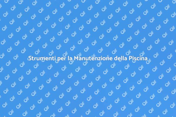 Attrezzatura Necessaria per la Piscina