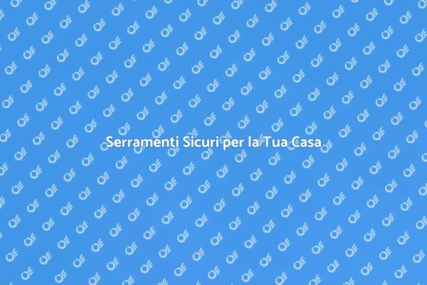 Ristrutturazione: Serramenti Sismici