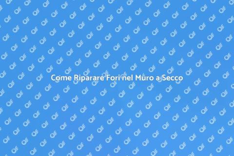 Riparare Fori nel Muro a Secco