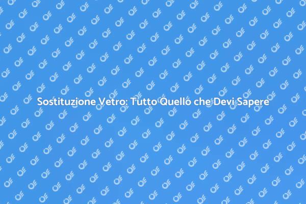 Come Sostituire il Vetro in Casa