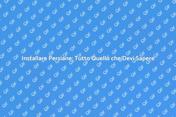 Come Montare le Persiane in Casa