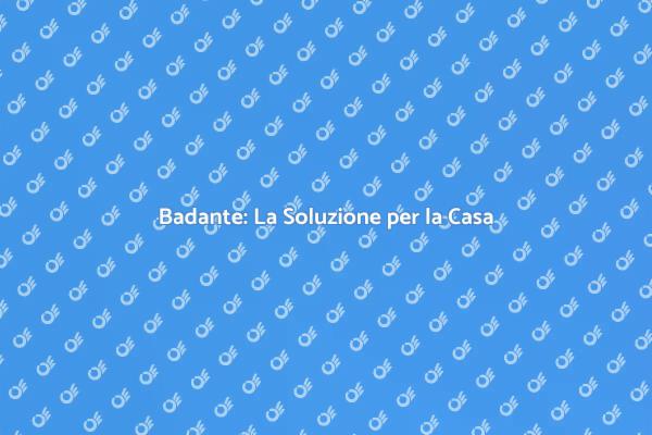 Badante: Gestione Casa e Assistenza