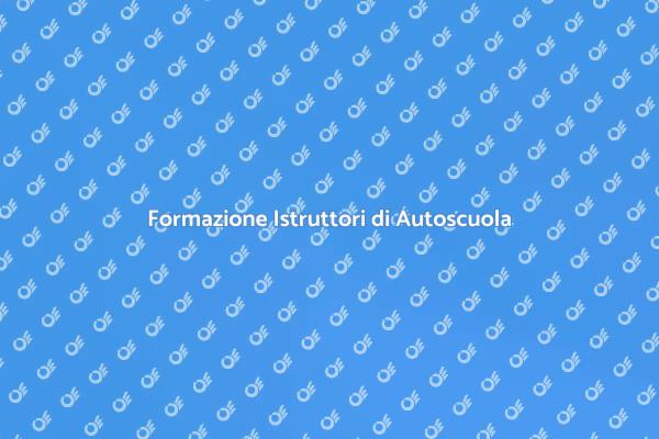 Istruttori Autoscuola: Corso Formativo