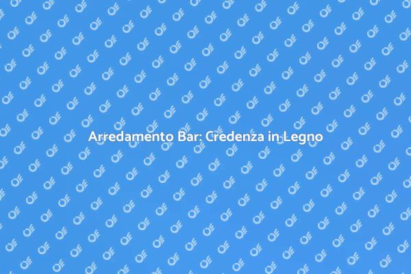 Design Unico: La Credenza in Legno