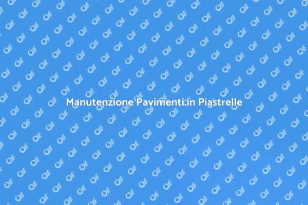 Mantenere il Pavimento in Piastrelle