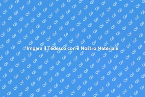 Materiale Didattico per il Tedesco
