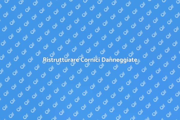 Restaura la Tua Cornice Danneggiata
