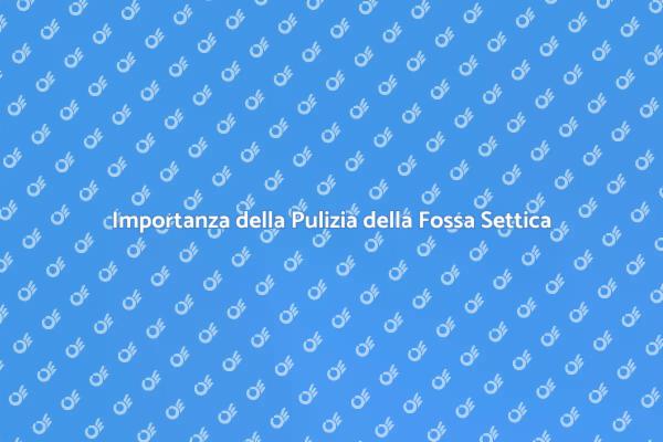 Perché Pulire la Fossa Settica?