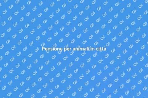 Pensione per animali in città