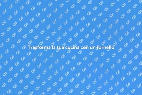Installare un fornello in cucina