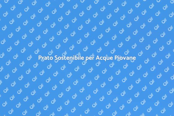 Prato Innovativo per Gestione Acque