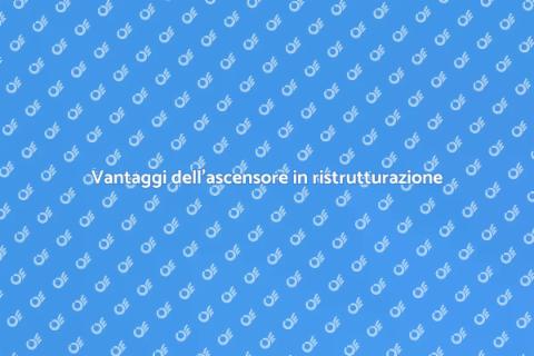 Ascensori per edifici in ristrutturazione