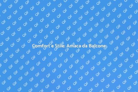 Amaca da Balcone in Tessuto